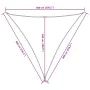 Brown Oxford fabric triangular sail awning 6x6x6 m by , Umbrellas - Ref: Foro24-135845, Price: 53,58 €, Discount: %