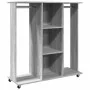Sonoma grauer Kleiderschrank aus Holzwerkstoff auf Rädern 102x38x110 cm von , Aufbewahrung von Kleidung und Schränken - Ref: ...