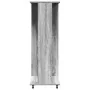 Sonoma grauer Kleiderschrank aus Holzwerkstoff auf Rädern 102x38x110 cm von , Aufbewahrung von Kleidung und Schränken - Ref: ...