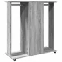 Sonoma grauer Kleiderschrank aus Holzwerkstoff auf Rädern 102x38x110 cm von , Aufbewahrung von Kleidung und Schränken - Ref: ...