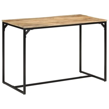 Solid mango wood rough dining table 110x55x75 cm by , Kitchen and dining tables - Ref: Foro24-374078, Price: 121,16 €, Discou...