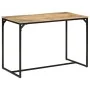 Solid mango wood rough dining table 110x55x75 cm by , Kitchen and dining tables - Ref: Foro24-374078, Price: 121,16 €, Discou...