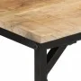 Solid mango wood rough dining table 110x55x75 cm by , Kitchen and dining tables - Ref: Foro24-374078, Price: 121,16 €, Discou...