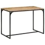 Mesa de comedor madera maciza de mango rugosa 110x55x75 cm de , Mesas de cocina y de comedor - Ref: Foro24-374078, Precio: 12...