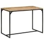 Solid mango wood rough dining table 110x55x75 cm by , Kitchen and dining tables - Ref: Foro24-374078, Price: 121,16 €, Discou...