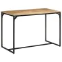 Mesa de comedor madera maciza de mango rugosa 110x55x75 cm de , Mesas de cocina y de comedor - Ref: Foro24-374078, Precio: 12...