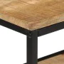 Solid mango wood rough console table 100x35x70 cm by , Side tables - Ref: Foro24-374073, Price: 119,94 €, Discount: %