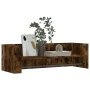Wall shelf engineered smoked oak 100x35x30.5 cm by , Shelves and shelves - Ref: Foro24-848462, Price: 42,24 €, Discount: %
