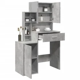 Dressing table with concrete gray furniture 80x35x132 cm by , Bedroom Dressers - Ref: Foro24-848237, Price: 113,80 €, Discoun...
