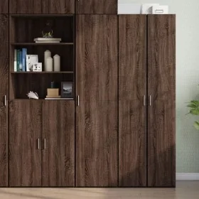 Brown oak engineered wood sideboard 45x42.5x185 cm by , Sideboards - Ref: Foro24-3281412, Price: 162,52 €, Discount: %