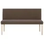 Polyester bench 139.5 cm brown by , Benches for halls and storage - Ref: Foro24-281336, Price: 215,66 €, Discount: %