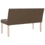 Polyester bench 139.5 cm brown by , Benches for halls and storage - Ref: Foro24-281336, Price: 215,66 €, Discount: %