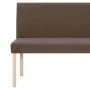Polyester bench 139.5 cm brown by , Benches for halls and storage - Ref: Foro24-281336, Price: 215,66 €, Discount: %