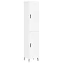 Aparador alto madera contrachapada blanco 34,5x34x180 cm de , Aparadores - Ref: Foro24-3200465, Precio: 108,71 €, Descuento: %