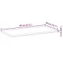 Estante flotante madera maciza de acacia sin tratar 80x40x2 cm by , Shelves and shelves - Ref: Foro24-3279395, Price: 39,93 €...