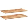 Estante flotante 2 uds madera acacia acabado aceite 80x40x2 cm de , Estantes y estanterías - Ref: Foro24-3279556, Precio: 84,...
