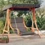 Schaukel mit Kissen und Markise massives Tannenholz von , Gartenwippen - Ref: Foro24-3200630, Preis: 346,53 €, Rabatt: %