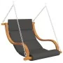 Swing with cushion and awning solid fir wood by , Garden rockers - Ref: Foro24-3200630, Price: 346,53 €, Discount: %