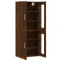 Aparador alto madera contrachapada marrón roble 69,5x34x180 cm de , Aparadores - Ref: Foro24-3198272, Precio: 165,48 €, Descu...