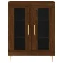 Aparador alto madera contrachapada marrón roble 69,5x34x180 cm de , Aparadores - Ref: Foro24-3198272, Precio: 165,48 €, Descu...
