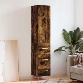 Sideboard aus geräuchertem Eichensperrholz 34,5x34x180 cm von , Sideboards - Ref: Foro24-3198846, Preis: 110,81 €, Rabatt: %