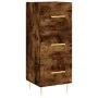 Sideboard aus geräuchertem Eichensperrholz 34,5x34x180 cm von , Sideboards - Ref: Foro24-3198846, Preis: 110,81 €, Rabatt: %