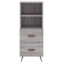 Aparador alto madera contrachapada gris Sonoma 34,5x34x180 cm von , Sideboards - Ref: Foro24-3200239, Preis: 106,58 €, Rabatt: %