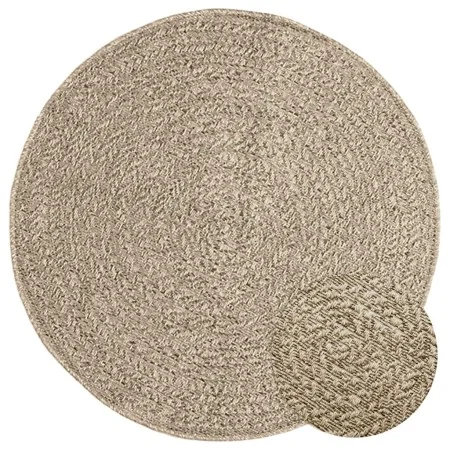 ZIZUR rug jute look indoor/outdoor beige Ø 90 cm by , Rugs - Ref: Foro24-4010414, Price: 47,09 €, Discount: %