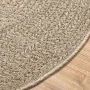 ZIZUR rug jute look indoor/outdoor beige Ø 90 cm by , Rugs - Ref: Foro24-4010414, Price: 47,09 €, Discount: %