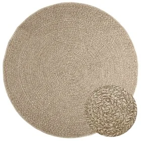 Alfombra ZIZUR apariencia yute interior exterior beige Ø 160 cm de , Alfombras - Ref: Foro24-4010416, Precio: 86,38 €, Descue...