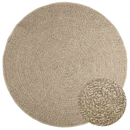 Alfombra ZIZUR apariencia yute interior exterior beige Ø 160 cm de , Alfombras - Ref: Foro24-4010416, Precio: 86,38 €, Descue...