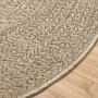 Alfombra ZIZUR apariencia yute interior exterior beige Ø 160 cm de , Alfombras - Ref: Foro24-4010416, Precio: 86,38 €, Descue...