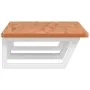 Wall-mounted washbasin shelf made of steel and solid beech wood by , bathroom vanities - Ref: Foro24-3302458, Price: 183,02 €...