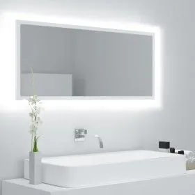 White acrylic LED bathroom mirror 100x8.5x37 cm by vidaXL, bathroom vanities - Ref: Foro24-804940, Price: 64,09 €, Discount: %