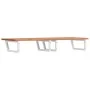 Wall-mounted washbasin shelf made of steel and solid beech wood by , bathroom vanities - Ref: Foro24-3302458, Price: 183,02 €...
