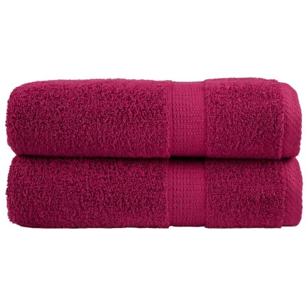 SOLUND bath towels 2 units burgundy 100x150 cm 600 gsm by , Towels - Ref: Foro24-137215, Price: 39,25 €, Discount: %