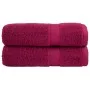 SOLUND bath towels 2 units burgundy 100x150 cm 600 gsm by , Towels - Ref: Foro24-137215, Price: 39,25 €, Discount: %
