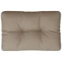 Cushion for sofa made of pallets in taupe gray fabric 60x40x12 cm by , Cushions for chairs and sofas - Ref: Foro24-360565, Pr...