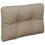 Cushion for sofa made of pallets in taupe gray fabric 60x40x12 cm by , Cushions for chairs and sofas - Ref: Foro24-360565, Pr...