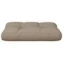Cushion for sofa made of pallets in taupe gray fabric 60x40x12 cm by , Cushions for chairs and sofas - Ref: Foro24-360565, Pr...