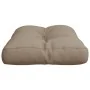 Cushion for sofa made of pallets in taupe gray fabric 60x40x12 cm by , Cushions for chairs and sofas - Ref: Foro24-360565, Pr...