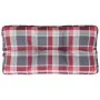 Red checkered fabric pallet sofa cushion 70x40x12 cm by , Cushions for chairs and sofas - Ref: Foro24-360592, Price: 20,70 €,...