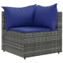 Set of 11 garden sofas and cushions synthetic rattan gray by , Garden sets - Ref: Foro24-3308343, Price: 734,66 €, Discount: %