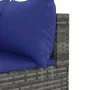 Set of 11 garden sofas and cushions synthetic rattan gray by , Garden sets - Ref: Foro24-3308343, Price: 734,66 €, Discount: %