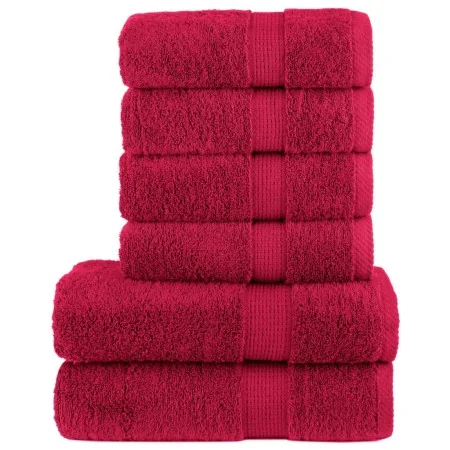 SOLUND premium towel set 6 units red 600 gsm by , Towels - Ref: Foro24-137564, Price: 47,02 €, Discount: %