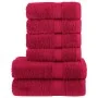 SOLUND premium towel set 6 units red 600 gsm by , Towels - Ref: Foro24-137564, Price: 47,02 €, Discount: %