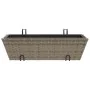 Pflanzgefäße mit Haken 2 Stück synthetisches Rattan grau von , Töpfe und Pflanzgefäße - Ref: Foro24-366403, Preis: 69,93 €, R...