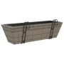 Pflanzgefäße mit Haken 2 Stück synthetisches Rattan grau von , Töpfe und Pflanzgefäße - Ref: Foro24-366403, Preis: 69,93 €, R...