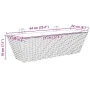 Pflanzgefäße mit Haken 2 Stück synthetisches Rattan grau von , Töpfe und Pflanzgefäße - Ref: Foro24-366403, Preis: 69,93 €, R...