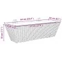Planters with hooks 2 units synthetic rattan gray by , Pots and planters - Ref: Foro24-366403, Price: 69,54 €, Discount: %